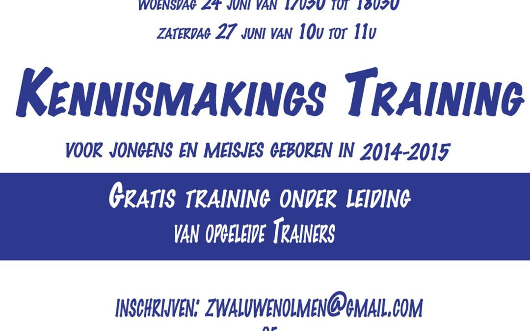 Kennismakingstrainingen