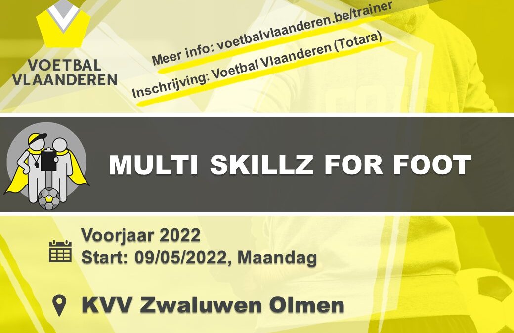 Trainersopleiding MultiskillZ for foot