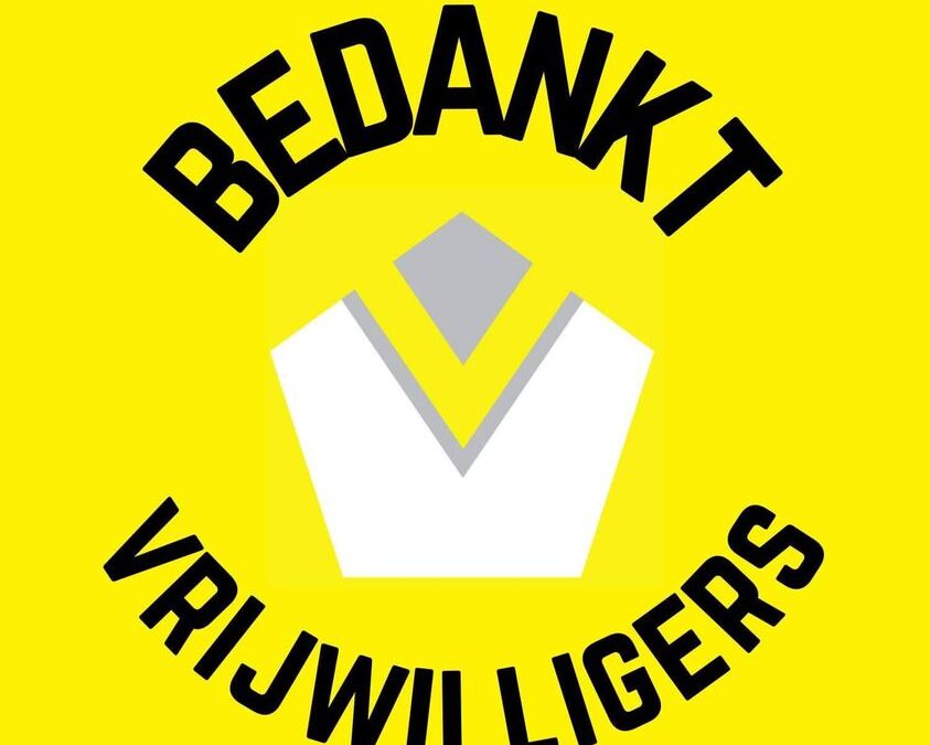 Bedankt vrijwilligers