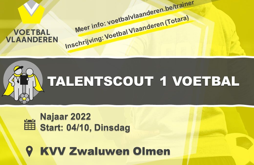Opleiding Talentscout VFV in Olmen