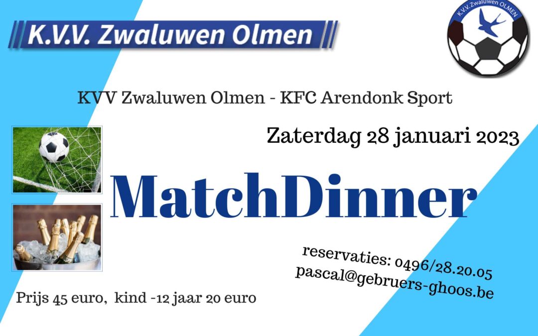 MatchDinner     28/01/2023
